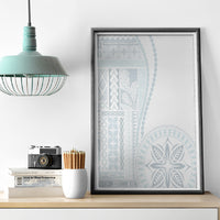 Samoa White Sunday Canvas Wall Art Classic Siapo Style LT7 - Wonder Print Shop