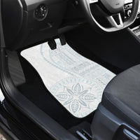 Samoa White Sunday Car Mats Classic Siapo Style LT7 - Wonder Print Shop