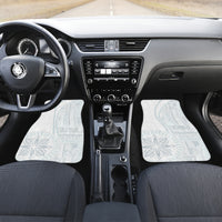Samoa White Sunday Car Mats Classic Siapo Style LT7 - Wonder Print Shop