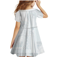 Samoa White Sunday Family Matching Mermaid Dress and Hawaiian Shirt Classic Siapo Style LT7 - Wonder Print Shop