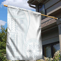 Samoa White Sunday Garden Flag Classic Siapo Style - Wonder Print Shop