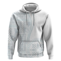 Samoa White Sunday Hoodie Classic Siapo Style - Wonder Print Shop
