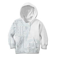 Samoa White Sunday Kid Hoodie Classic Siapo Style - Wonder Print Shop