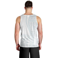 Samoa White Sunday Men Tank Top Classic Siapo Style - Wonder Print Shop