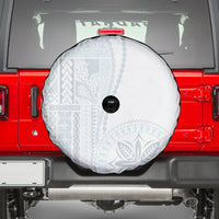 Samoa White Sunday Spare Tire Cover Classic Siapo Style - Wonder Print Shop