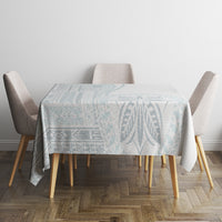 Samoa White Sunday Tablecloth Classic Siapo Style - Wonder Print Shop