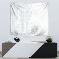 Samoa White Sunday Tapestry Classic Siapo Style - Wonder Print Shop