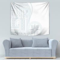 Samoa White Sunday Tapestry Classic Siapo Style - Wonder Print Shop