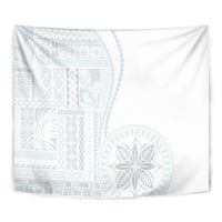 Samoa White Sunday Tapestry Classic Siapo Style - Wonder Print Shop