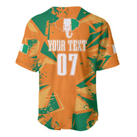 Ivory Coast Football Custom Baseball Jersey Les Elephants Champions LT7 - Wonder Print Shop