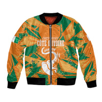 Ivory Coast Football Custom Bomber Jacket Les Elephants Champions LT7 - Wonder Print Shop