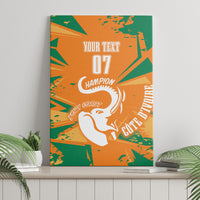Ivory Coast Football Custom Canvas Wall Art Les Elephants Champions LT7 - Wonder Print Shop