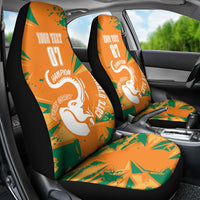 Ivory Coast Football Custom Car Seat Cover Les Elephants Champions LT7 - Wonder Print Shop