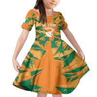 Ivory Coast Football Custom Family Matching Mermaid Dress and Hawaiian Shirt Les Elephants Champions LT7 - Wonder Print Shop