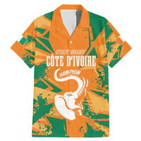 Ivory Coast Football Custom Family Matching Mermaid Dress and Hawaiian Shirt Les Elephants Champions LT7 - Wonder Print Shop
