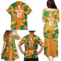 Ivory Coast Football Custom Family Matching Puletasi and Hawaiian Shirt Les Elephants Champions - Wonder Print Shop