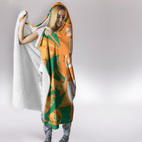 Ivory Coast Football Custom Hooded Blanket Les Elephants Champions