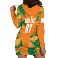 Ivory Coast Football Custom Hoodie Dress Les Elephants Champions - Wonder Print Shop