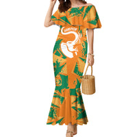 Ivory Coast Football Custom Mermaid Dress Les Elephants Champions - Wonder Print Shop