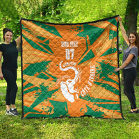 Ivory Coast Football Custom Quilt Les Elephants Champions - Wonder Print Shop
