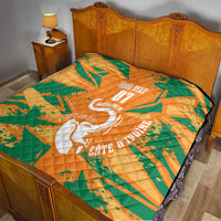 Ivory Coast Football Custom Quilt Les Elephants Champions - Wonder Print Shop