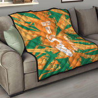 Ivory Coast Football Custom Quilt Les Elephants Champions - Wonder Print Shop