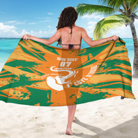 Ivory Coast Football Custom Sarong Les Elephants Champions - Wonder Print Shop
