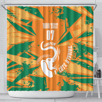 Ivory Coast Football Custom Shower Curtain Les Elephants Champions