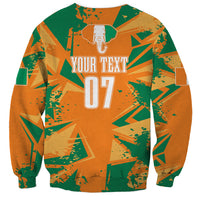 Ivory Coast Football Custom Sweatshirt Les Elephants Champions - Wonder Print Shop