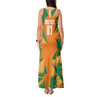 Ivory Coast Football Custom Tank Maxi Dress Les Elephants Champions - Wonder Print Shop