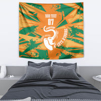Ivory Coast Football Custom Tapestry Les Elephants Champions - Wonder Print Shop