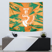 Ivory Coast Football Custom Tapestry Les Elephants Champions - Wonder Print Shop