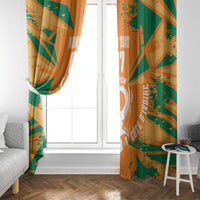 Ivory Coast Football Custom Window Curtain Les Elephants Champions - Wonder Print Shop