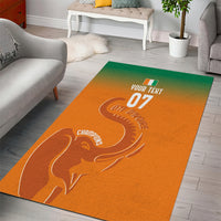 Ivory Coast Football Custom Area Rug Ivory Elephants - Basic Style LT7 - Wonder Print Shop