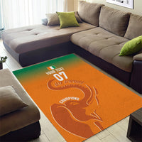 Ivory Coast Football Custom Area Rug Ivory Elephants - Basic Style LT7 - Wonder Print Shop