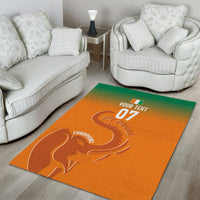 Ivory Coast Football Custom Area Rug Ivory Elephants - Basic Style LT7 - Wonder Print Shop