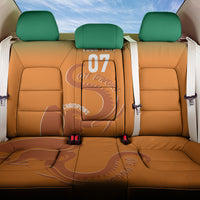Ivory Coast Football Custom Back Car Seat Cover Ivory Elephants - Basic Style LT7 - Wonder Print Shop