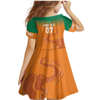 Ivory Coast Football Custom Family Matching Mermaid Dress and Hawaiian Shirt Ivory Elephants - Basic Style LT7 - Wonder Print Shop