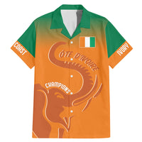 Ivory Coast Football Custom Family Matching Mermaid Dress and Hawaiian Shirt Ivory Elephants - Basic Style LT7 - Wonder Print Shop