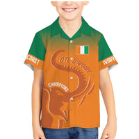 Ivory Coast Football Custom Family Matching Mermaid Dress and Hawaiian Shirt Ivory Elephants - Basic Style LT7 - Wonder Print Shop