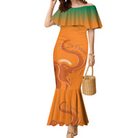 Ivory Coast Football Custom Mermaid Dress Ivory Elephants - Basic Style - Wonder Print Shop