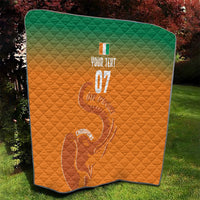 Ivory Coast Football Custom Quilt Ivory Elephants - Basic Style - Wonder Print Shop