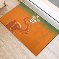 Ivory Coast Football Custom Rubber Doormat Ivory Elephants - Basic Style - Wonder Print Shop
