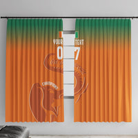 Ivory Coast Football Custom Window Curtain Ivory Elephants - Basic Style - Wonder Print Shop