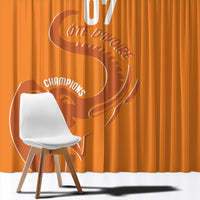 Ivory Coast Football Custom Window Curtain Ivory Elephants - Basic Style - Wonder Print Shop