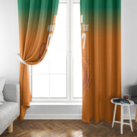 Ivory Coast Football Custom Window Curtain Ivory Elephants - Basic Style - Wonder Print Shop