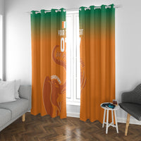 Ivory Coast Football Custom Window Curtain Ivory Elephants - Basic Style - Wonder Print Shop