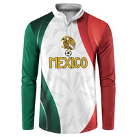 Custom Mexico Football Button Sweatshirt El Tricolor Viva Champions