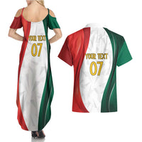 Custom Mexico Football Couples Matching Summer Maxi Dress and Hawaiian Shirt El Tricolor Viva Champions
