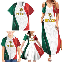 Custom Mexico Football Family Matching Summer Maxi Dress and Hawaiian Shirt El Tricolor Viva Champions